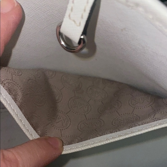 Michael Kors White and Black Polka Dot Tote - Picture 9 of 11